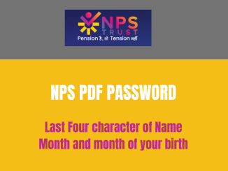 NPS Statement Password