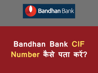 Bandhan Bank CIF Number